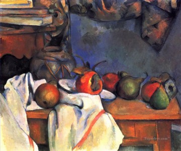 Paul Cezanne Painting - Still Life with Pomegranate and Pears 2 Paul Cezanne